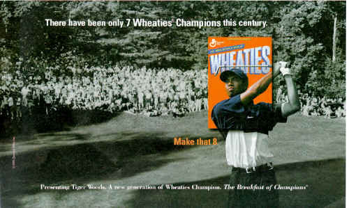 Tiger Woods on the Wheaties Box