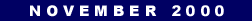 November 2000 bulletin